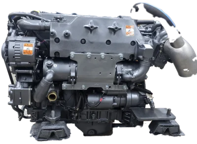 4LHA-STP 240Hp@3300rpm. Serial 3740.This is a complete engine rebuilt from bottom-top, with all new Yanmar parts: Main bearing, liners, pistons, seals, gaskets, starter, alternator, raw water pump, freshwater pump, stainless steel mixing elbow, all new hoses and new engine harness and sensors, a Damper plate for a ZF63 and 68A. This is a perfect replacement, or a new boat repower.