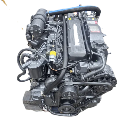 4LHA-STP 240Hp@3300rpm. Serial 3740.This is a complete engine rebuilt from bottom-top, with all new Yanmar parts: Main bearing, liners, pistons, seals, gaskets, starter, alternator, raw water pump, freshwater pump, stainless steel mixing elbow, all new hoses and new engine harness and sensors, a Damper plate for a ZF63 and 68A. This is a perfect replacement, or a new boat repower. view 2