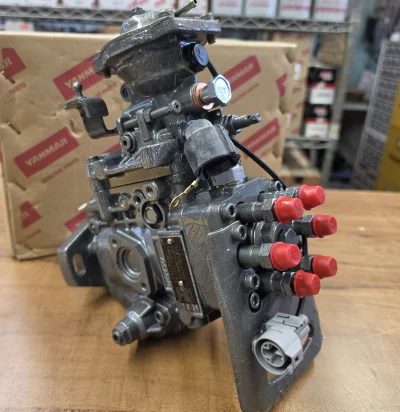 Yanmar Injection pump for 6LP(A)-STE(P). Completely reconditioned in July 2026 by a professional injection Pump Laboratory. Complete disassembly and rebuilt, new lift pump and governor installed in the process. This pump is no longer available by Yanmar since beginning of 2026. If buyer provide a core exchange price will be $4500.00 view 5