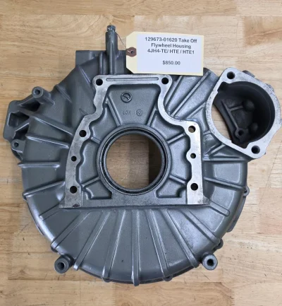 Yanmar 4JH4-TE series Flywheel Housing. This is a “Take Off” flywheel housing for Yanmar marine series 4JH4-TE, 4JH4-THE and 4JH4-HTE1, this part is in good condition as see in pictures.