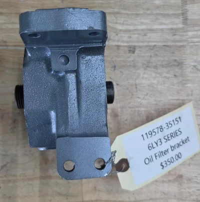 Yanmar 6LY3 Oil filter bracket. This is a “Take Off” oil filter bracket for all YANMAR 6LY3 series engines view 5