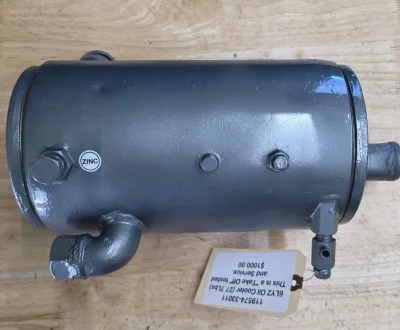 Yanmar 6LY2(A)-STP engine Oil cooler. a “Take Off” oil cooler for all 6LY2 series engine, also can be used for 6LYA series. This oil cooler was pressure tested, cleaned and service, ready to be used as exchange part.