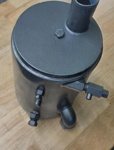 Yanmar 6LY2(A)-STP engine Oil cooler. a “Take Off” oil cooler for all 6LY2 series engine, also can be used for 6LYA series. This oil cooler was pressure tested, cleaned and service, ready to be used as exchange part. view 3